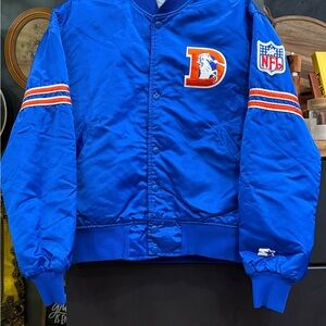 STARTER Denver Broncos Puffer Jacket with NFL Logo